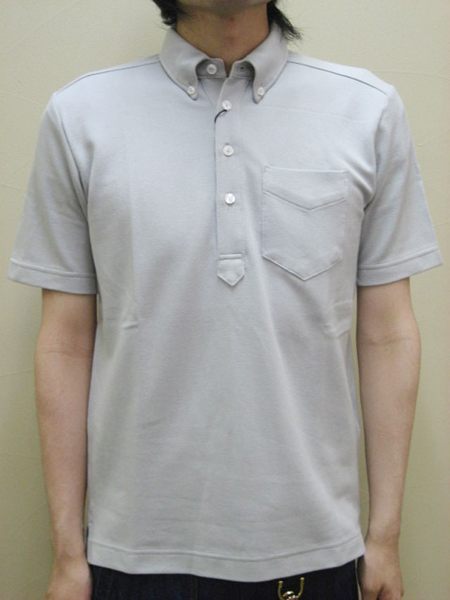 【送料無料！】DREAMING OF THE SHINING STARS スーピマ鹿の子 プルオーバーボタンダウン 半袖シャツ