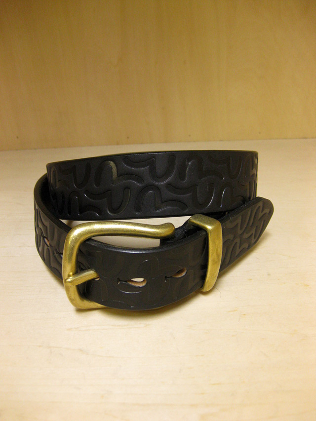 EVISU  BRASS BUCKLE BELT 40m/m KAMOME