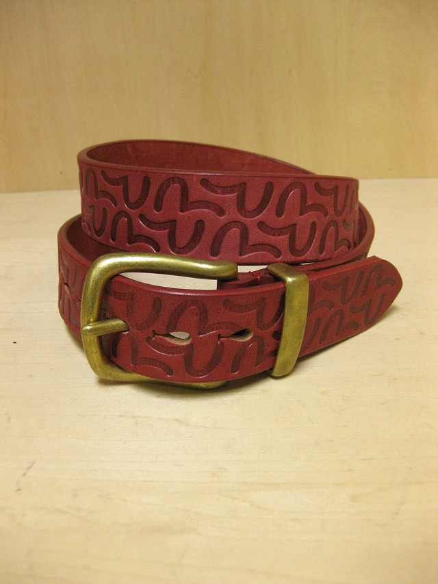 EVISU  BRASS BUCKLE BELT 40m/m KAMOME