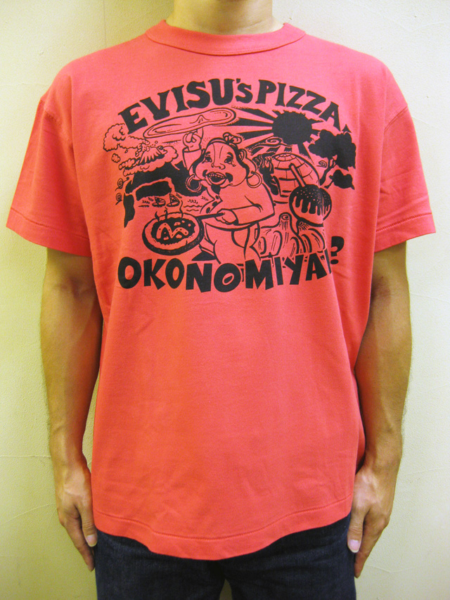 【直営店は完売！】EVISU(エヴィス)  “EVISU PIZZA(エヴィス　ピッツァ)” S/S TEE