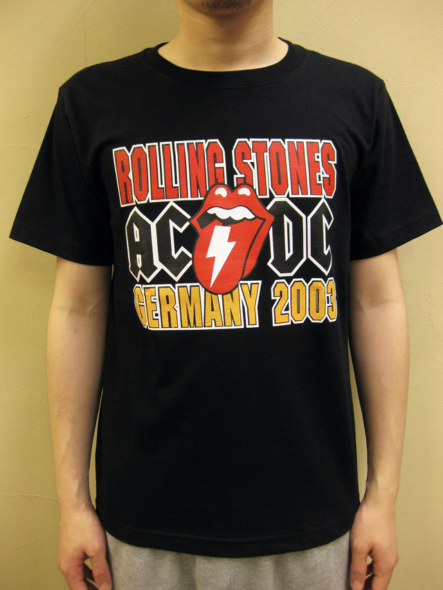 GTS1976 “ROLLING STONES × AC/DC GERMANY 2003”　Ｔシャツ