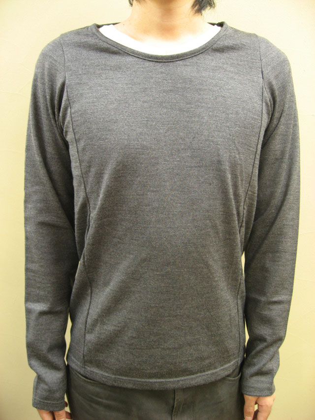 lalu  ウォッシャブルウールバックギャザーロングスリーブＴシャツ(Blood & Thunder 別注)