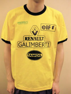 PANZERI “RENAULT GALIMBERTI” トリム Ｓ／Ｓ Ｔシャツ イエロー／ブラック