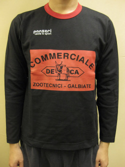 PANZERI “COMMERCIALE DECA”トリム長袖Ｔシャツ