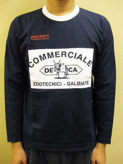 PANZERI “COMMERCIALE DECA”トリム長袖Ｔシャツ