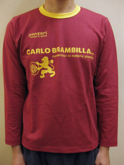 PANZERI “CARLO BRAMBILLA”トリム長袖Ｔシャツ