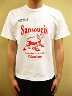 PANZERI “SANSOUCIS ECHARLENS” Ｓ／Ｓ Ｔシャツ／ホワイト