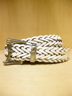 【送料無料】Martin Faizey(DAINES & HATHAWAY)  1.25inch Quick Release Mesh Belt White