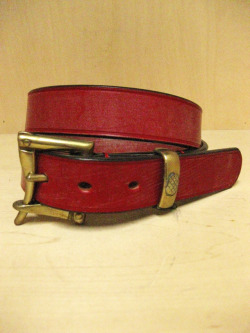 【送料無料】Martin Faizey(DAINES & HATHAWAY)  1.25inch Quick Release Belt Red