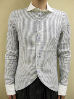 【送料無料】Enhance Element LINEN SWALLOWTAIL CLERIC SHIRT