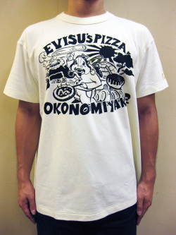 【直営店は完売！】EVISU(エヴィス)  “EVISU PIZZA(エヴィス　ピッツァ)” S/S TEE