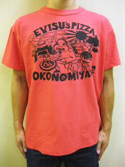 【直営店は完売！】EVISU(エヴィス)  “EVISU PIZZA(エヴィス　ピッツァ)” S/S TEE