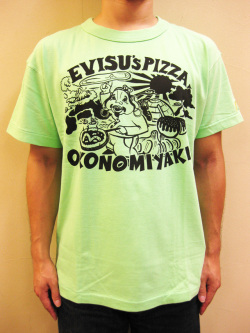 【直営店は完売！】EVISU(エヴィス)  “EVISU PIZZA(エヴィス　ピッツァ)” S/S TEE