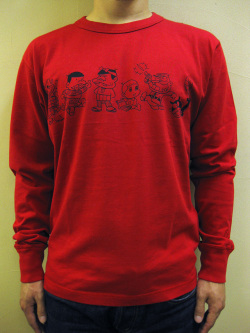 送料無料】EVISU(エヴィス)×赤塚プロ “天才バカボン ” L/S TEE Blood
