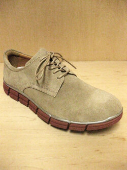 HIROSHI TSUBOUCHI PLANE TOE SNEAKER SUEDE BEIGE “Darty Bucks” (Blood & Thunder別注)