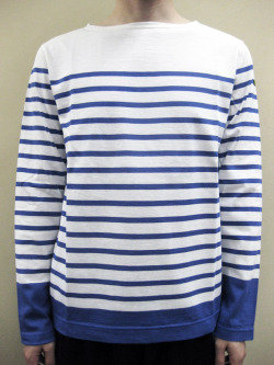Le minor Panel Border Long Sleeve Tee/ルミノア　パネルボーダー長袖Ｔシャツ