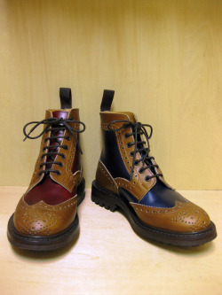 Tricker's アシンメトリートリコロール カントリーブーツ／Malton