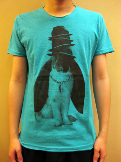 mix sense  オーガニックコットン　“Gentleman Rabbit”　半袖Ｔシャツ