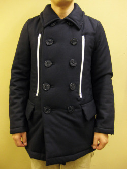 【送料無料】OVER THE STRiPES MELTON/THINSULATE P-COAT