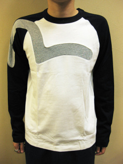 【送料無料】EVISU(エヴィス) インサートロゴ ラグランスリーブL/S TEE