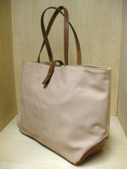 TUSTING Shoe Leather 2Tone “Avon” Tote /ナチュラル&コニャック(Blood & Thunder別注)