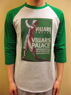 WTB　クラッシックホテル　ラグラン７分袖Ｔ　“Villars Palace Grand Hotel Villars Swisse”