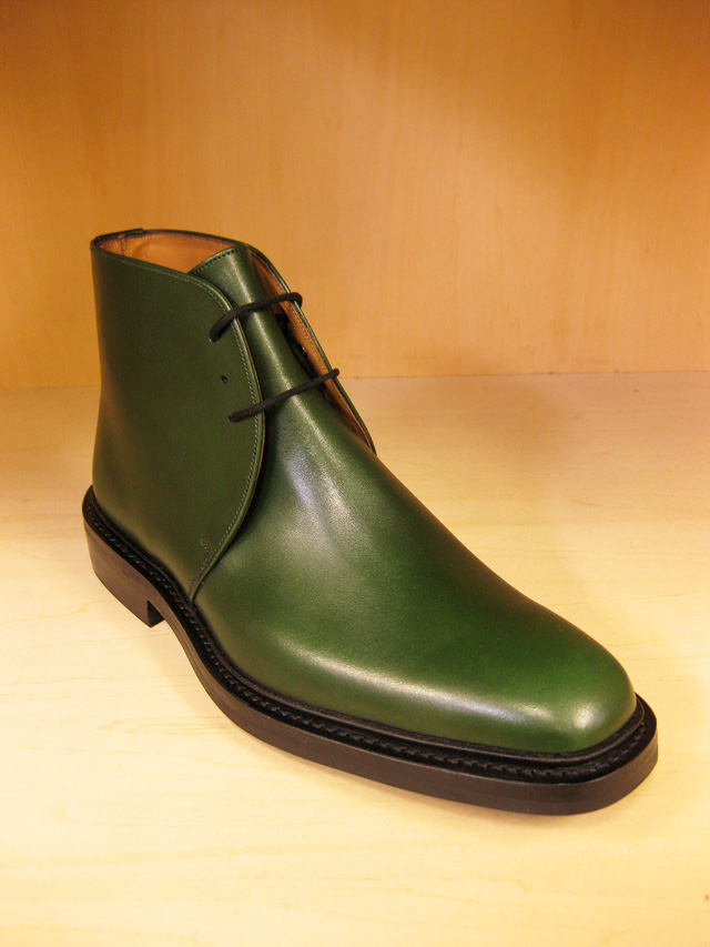 Tricker's スクウェアトゥ ジョージブーツ／Green（Blood & Thunder 別注）