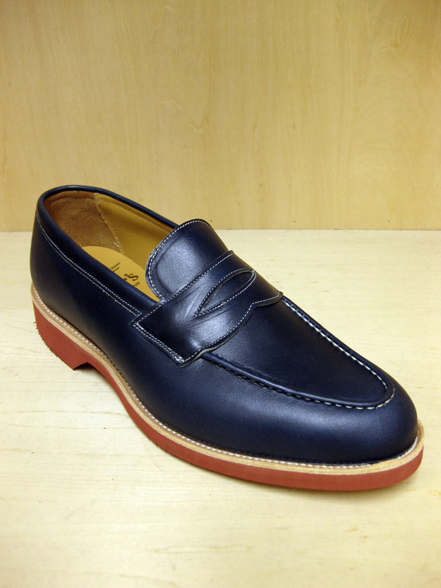 Tricker's ローファー／Wollaton “Denim”（Blood & Thunder 別注）