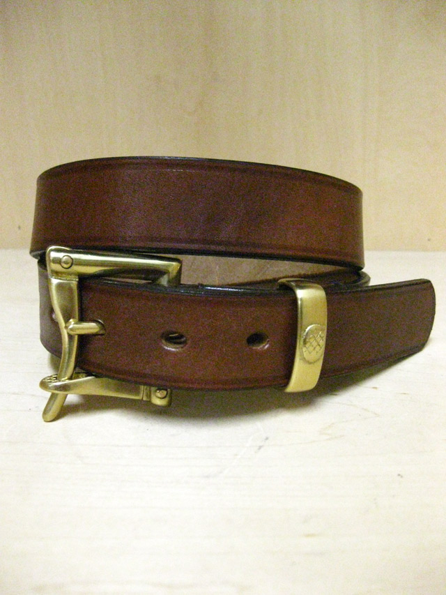 【送料無料】Martin Faizey(DAINES & HATHAWAY)  1.25inch Quick Release Belt Oak Bark Leather/Dark Stain
