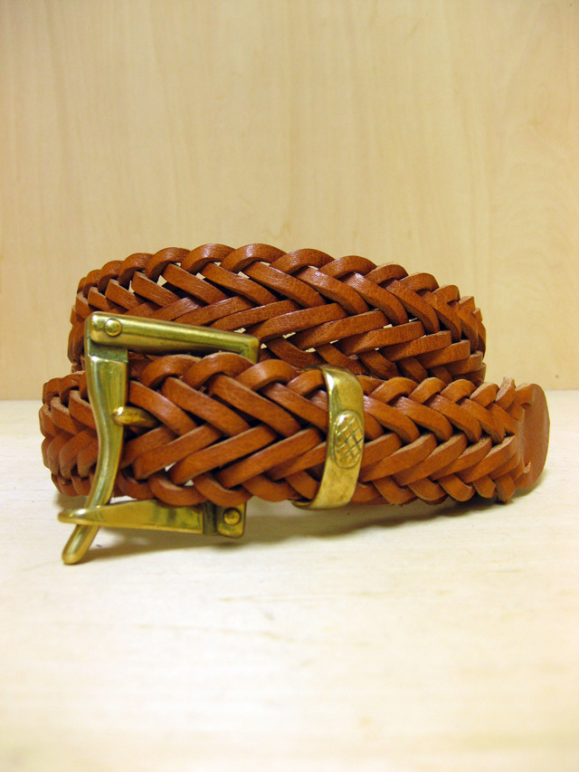 【送料無料】Martin Faizey(DAINES & HATHAWAY)  1.25inch Quick Release Mesh Belt Oxford Tan