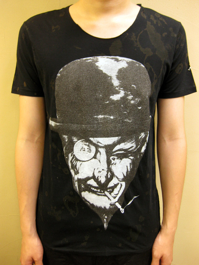 【送料無料】max six  ダメージ＆総プリント　“UNCLE EROS”　半袖Ｔシャツ