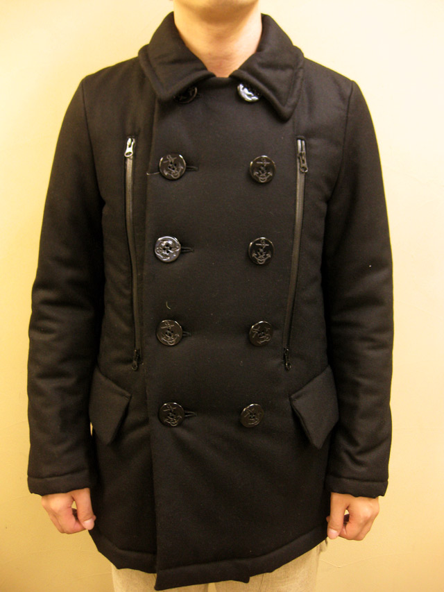 【送料無料】OVER THE STRiPES MELTON/THINSULATE P-COAT