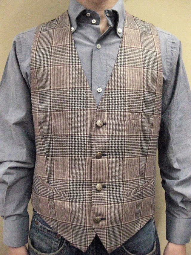 【送料無料】 ROYAL HEM Silk/Linen/Virgin Wool West Coat(Vest) “SALFORD”