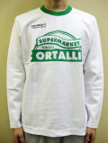 PANZERI “SUPERMARKET ORTALLI”トリム長袖Ｔシャツ