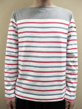 Le minor Multi Panel Border Long Sleeve Tee/ルミノア　マルチパネルボーダー長袖Ｔシャツ