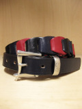 【送料無料】Martin Faizey(DAINES & HATHAWAY)  1.25inch Quick Release Cartridge Belt Red/Navy/Black