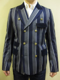 A(LeFRUDE)E レジメンタル風ストライプダブルブレストジャケット