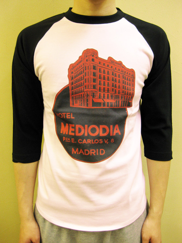 WTB　クラッシックホテル　ラグラン７分袖Ｔ　“HOTEL MEDIODIA MADRID”