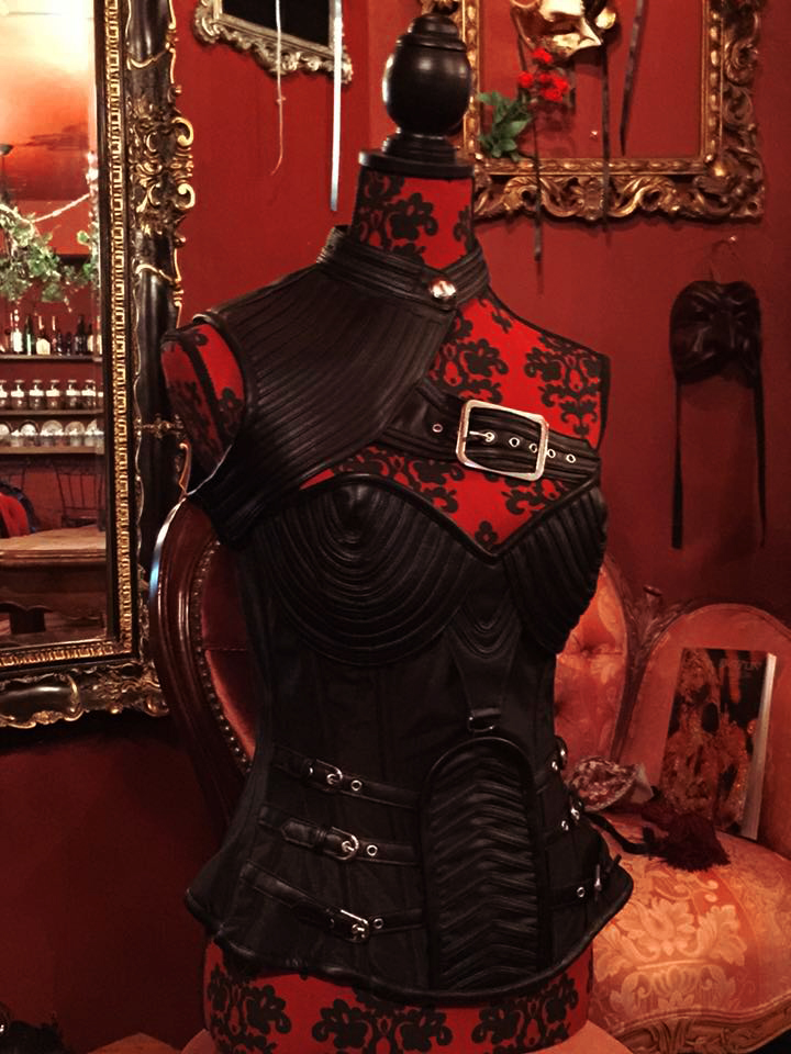 ゴシックコルセットフェティッシュレザー★★