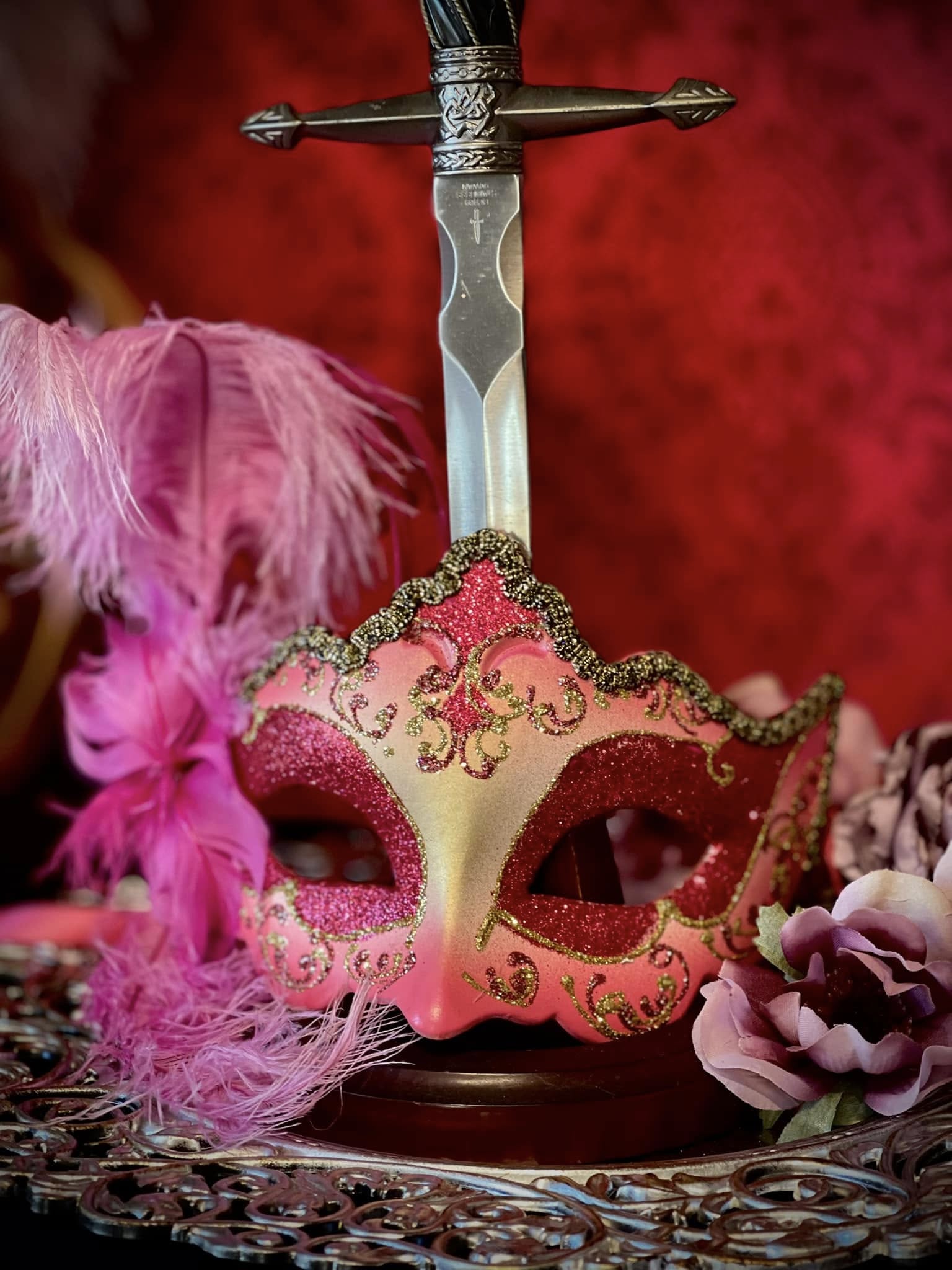 ヴェネチアンマスク ・仮面・Ladies Feathered Masquerade