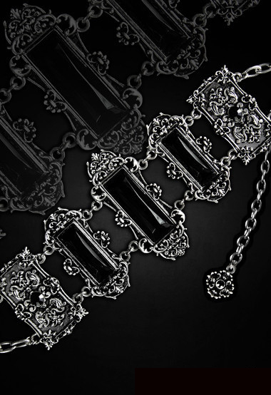 ゴシックビクトリアン　"VIVIAN BLACK　gothic bracelet " ブレスレット　リスタイル