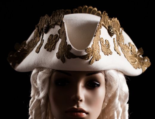 三角帽子 海賊・トリコーン14 whitegoldTricorne
