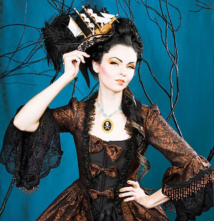 ゴシック ヘッドドレス 船の帽子 18世紀ふう ゴシックセレクトショップ