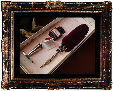 華麗な羽根ペン　3点セット