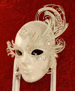 ご予約商品　ベネチアンマスク　volto cigno bianco