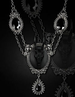 ゴシックビクトリアン　"BLACK DEER NECKLACE " チョーカー　リスタイル