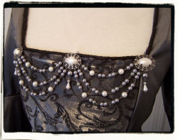 アンティーク調　　ボディジュエリー　女性胴衣用ジュエリー　パール