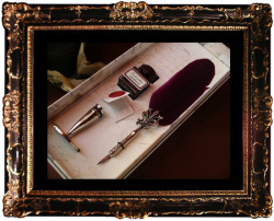 華麗な羽根ペン　3点セット