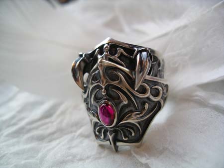 Bloody Rose　オリジナルリング✙ナイトリング　Knight Ring 　いぶし仕上げ