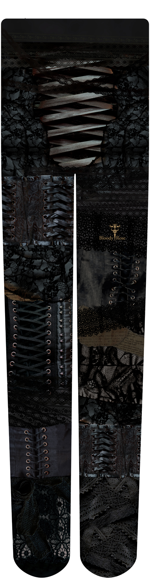 Bloody Rose&10009;オリジナル　タイツ　編み上げ